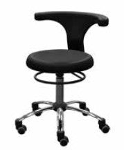 Hand Operated Surgeon Stool - With Backrest