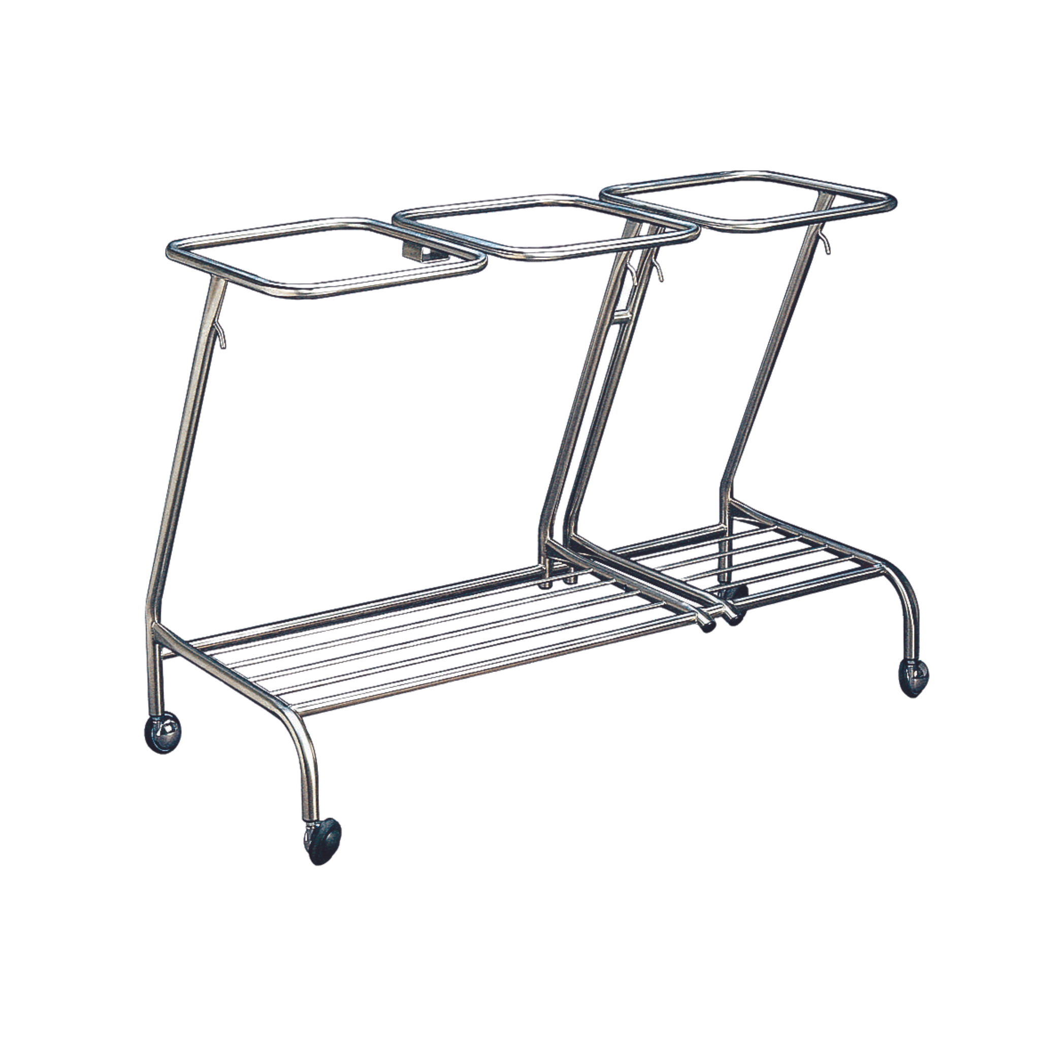 LINEN COLLECTION TROLLEY - TRIPLE NO LID