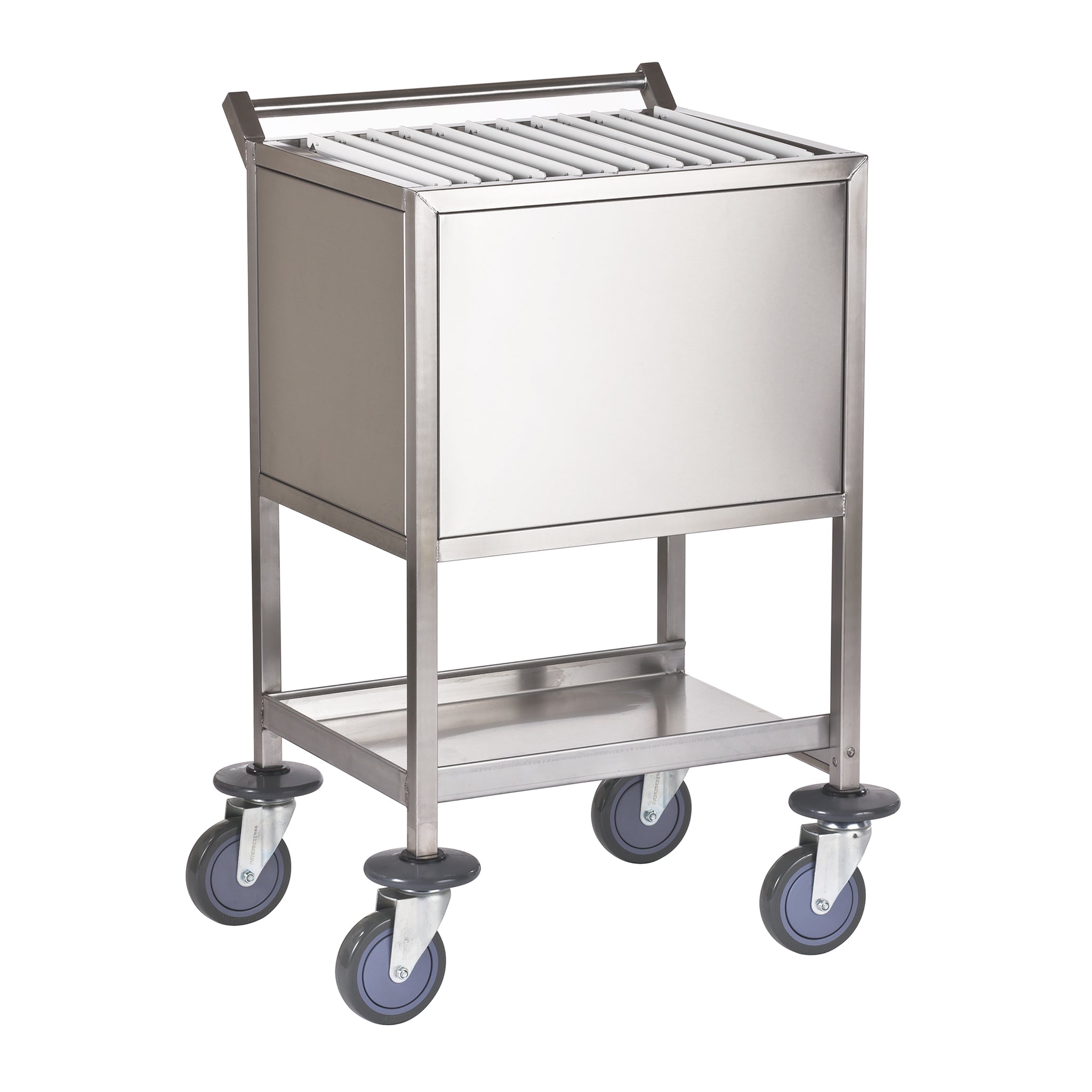 CHART TROLLEY-465X530X900MM TO HOLD 12  125MMCAST (2BR)