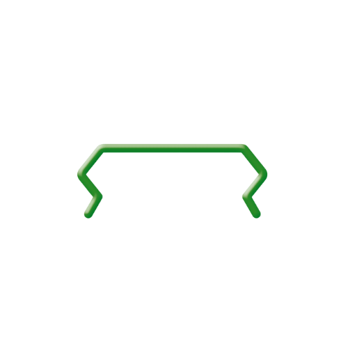 Band Clamp with Silicon Cover - Green
