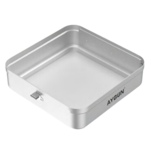 Flat Sterilization Container - Non Perforated, 295 x 270 x 60  MM