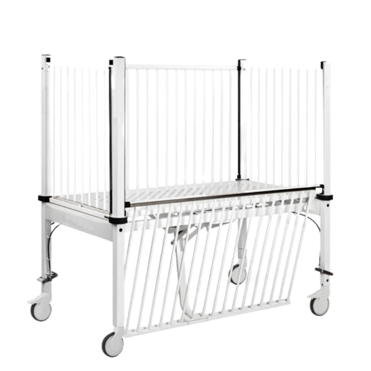 OOSTWOUD CHILDRENS FIXED HEIGHT- 800MM HIGH SIDE COT,1500 x 800 x 900MM