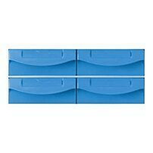CAPSA LOCKING BIN KIT- 4 DRAWER, MEDICAL CART, BLUE (OPEN BOX)