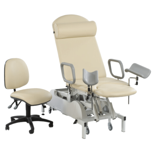 MEDICARE GYNAECOLOGY COUCH - DELUXE MODEL - BASE SHROUD, EXTENSION,- RWD, FOOT CONTROL, BASE COVER,
