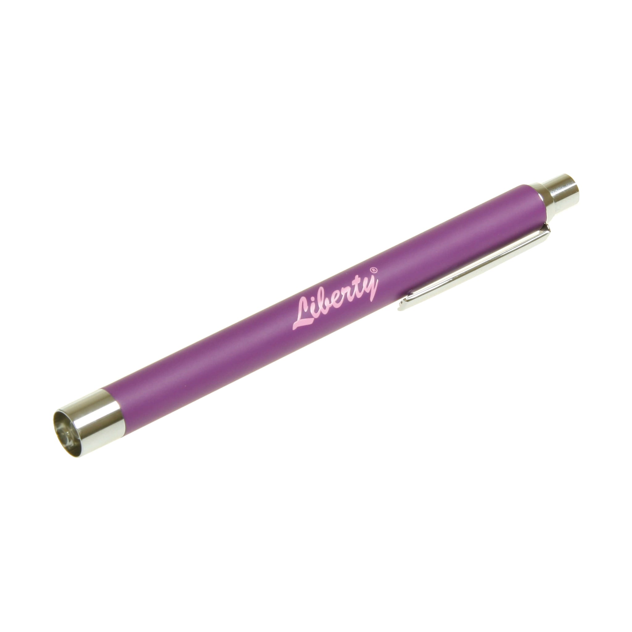 Liberty Push Button Penlight Torch, Purple