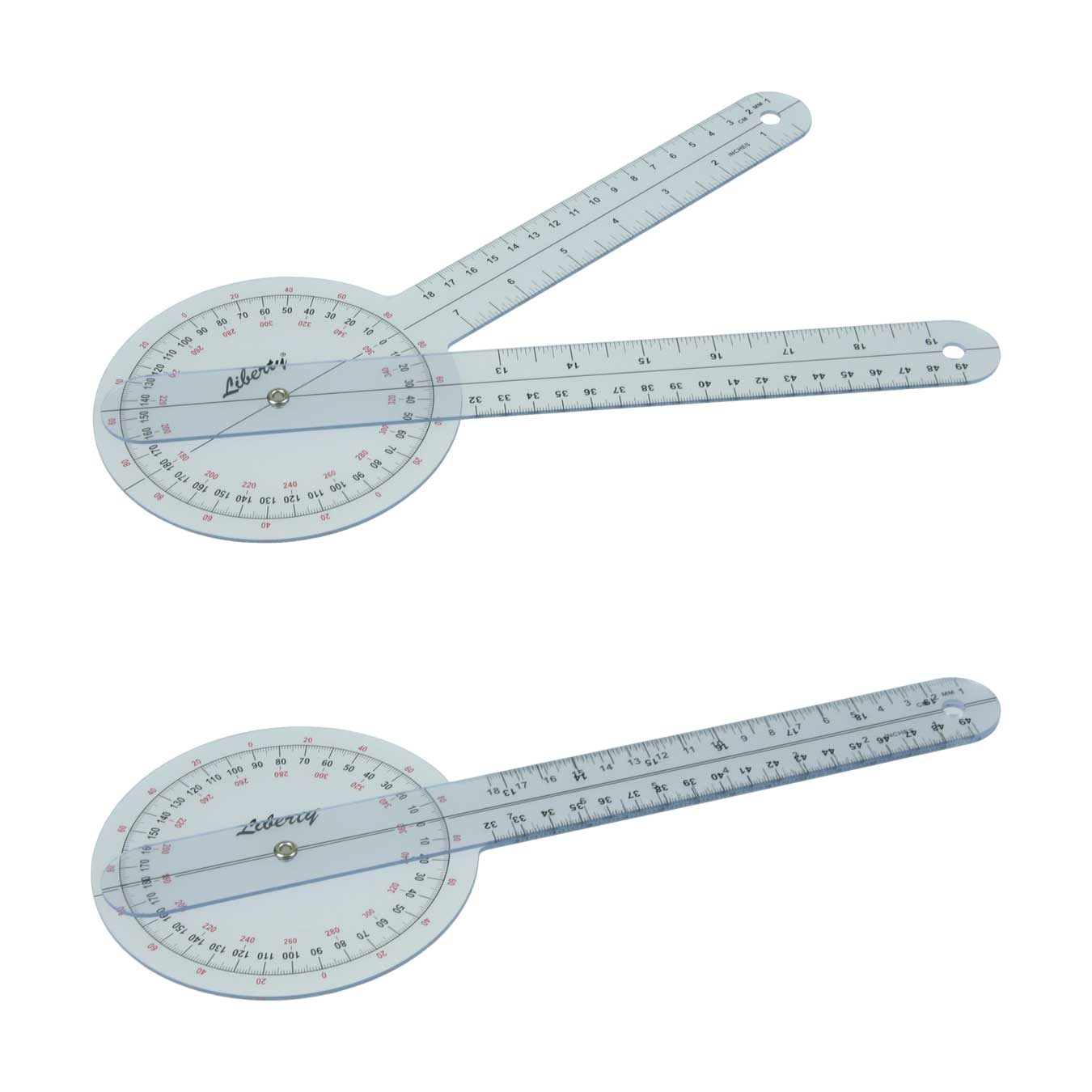 Goniometer- Plastic, 360 Degree, 12 inches (30.5 cm)
