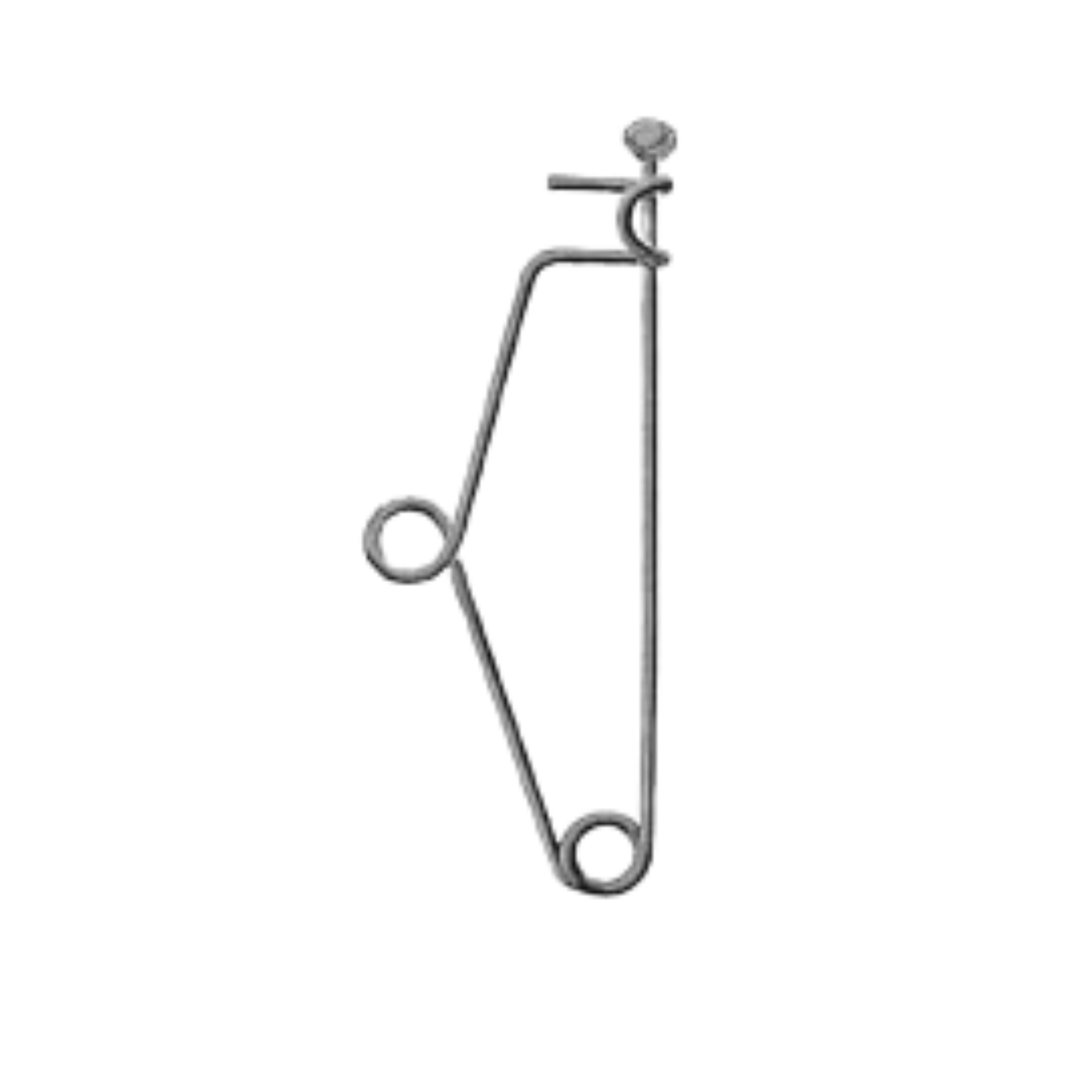 Mayo Safety Pin- With Ball, 14 cm