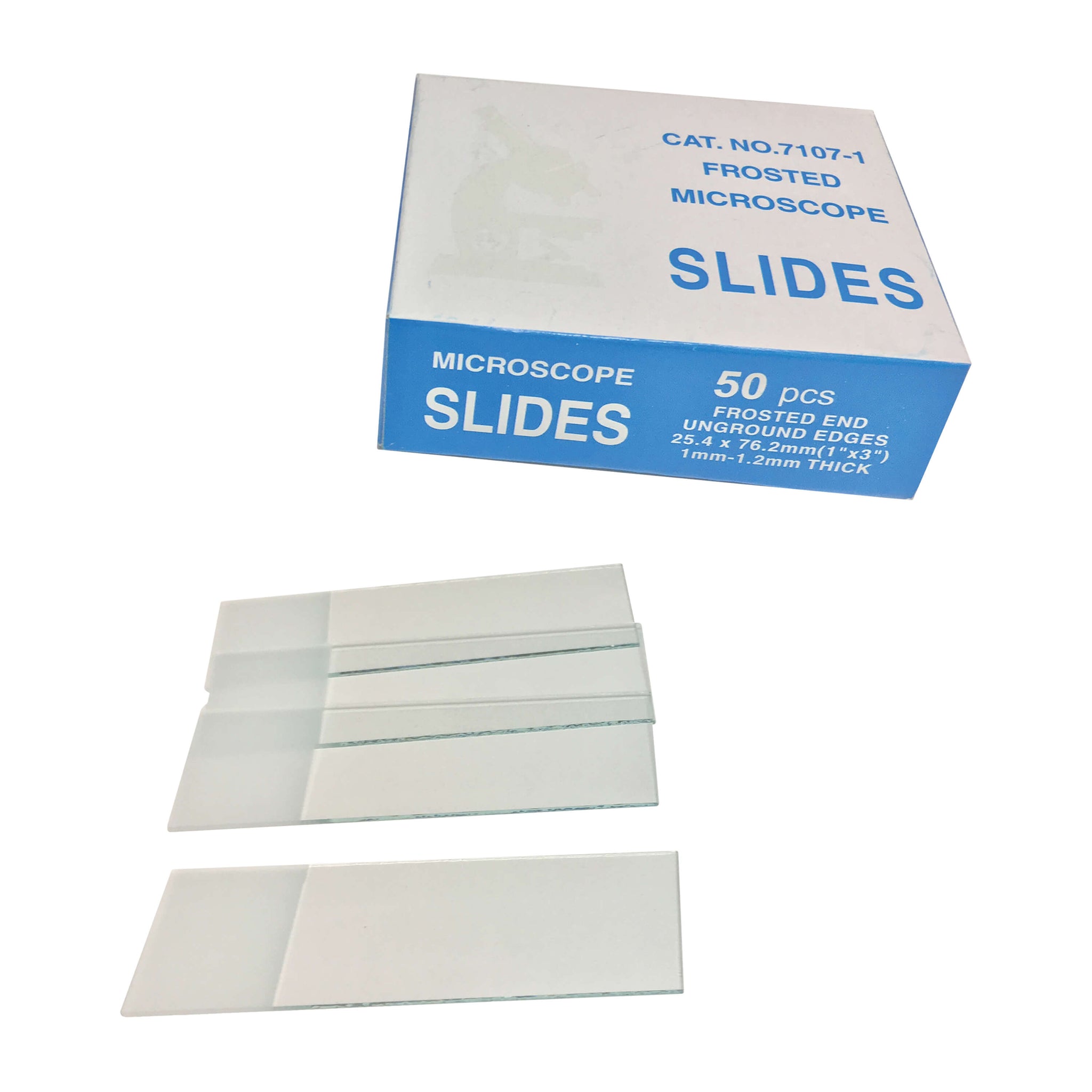 Microscope Slides- Double Frosted, 50 Pack