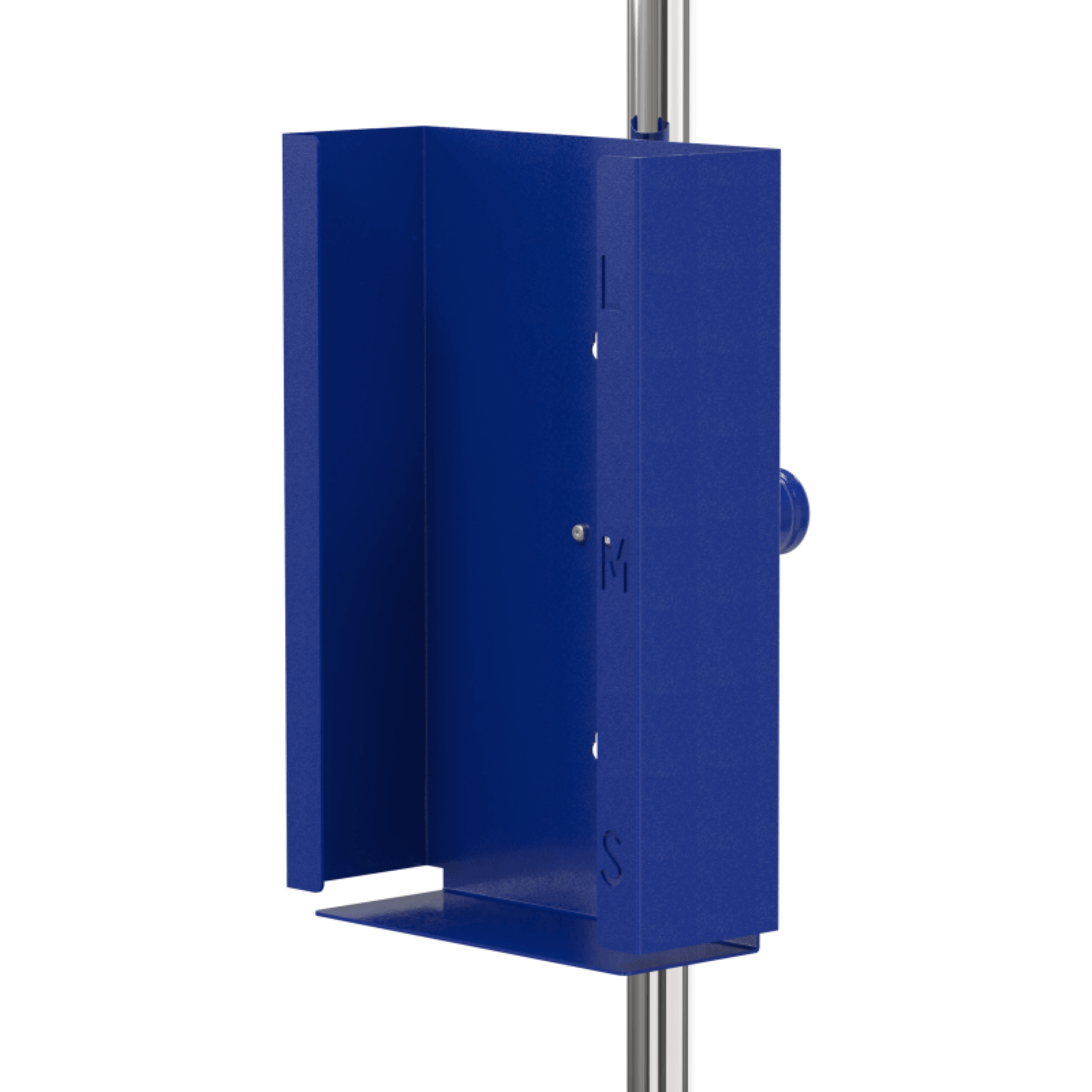 HOLDER FOR 3 GLOVE DISPENSER - WITH QUICK-HAND-FASTENER BLUE"