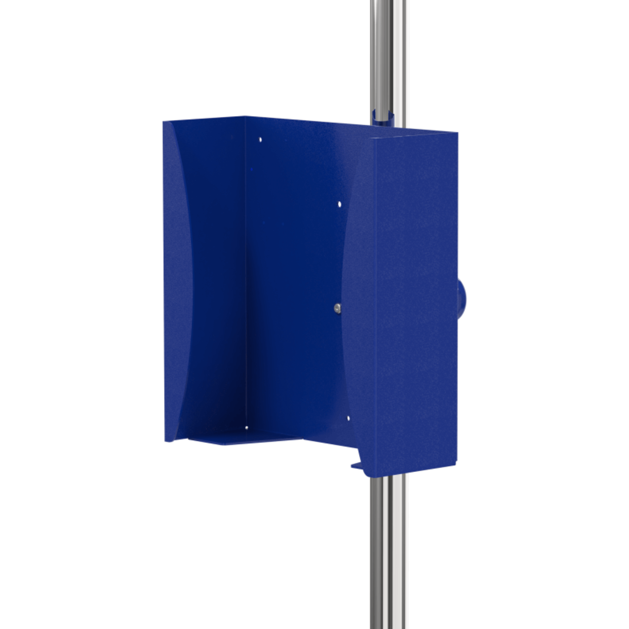 HOLDER FOR 2 GLOVE DISPENSER - WITH QUICK-HAND-FASTENER BLUE"