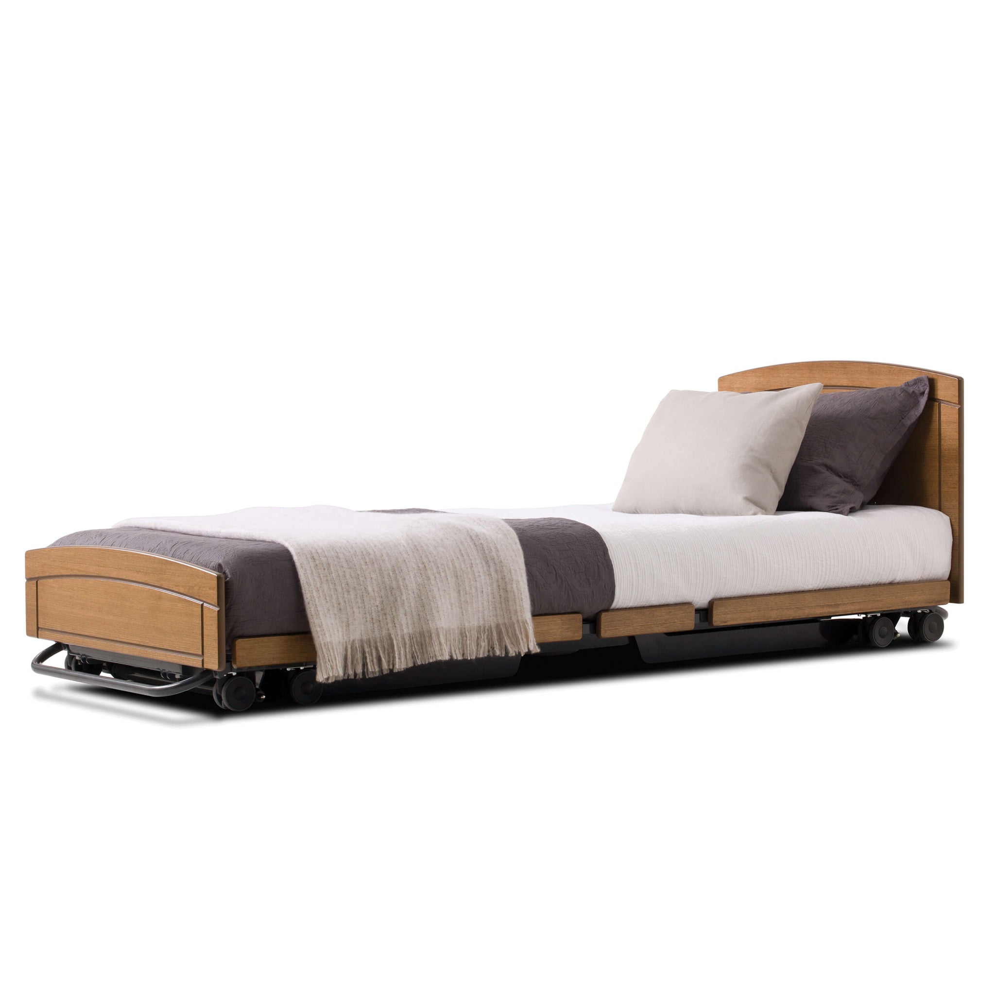 Stralus S-Line Low Bed with Trend- King Single, Milano Walnut