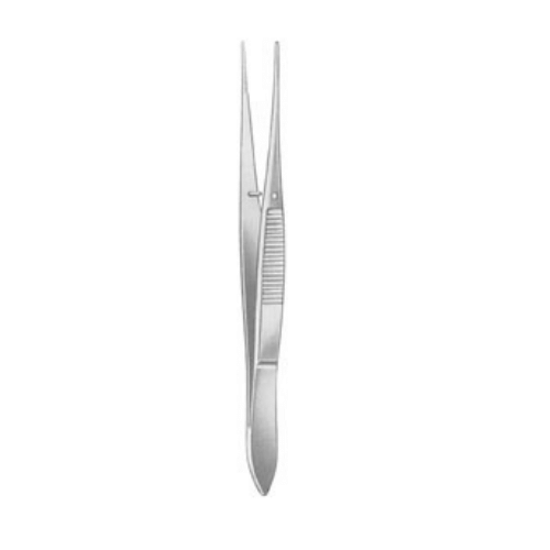 Graefe Iris Forceps- Curved, Serrated, 10 cm