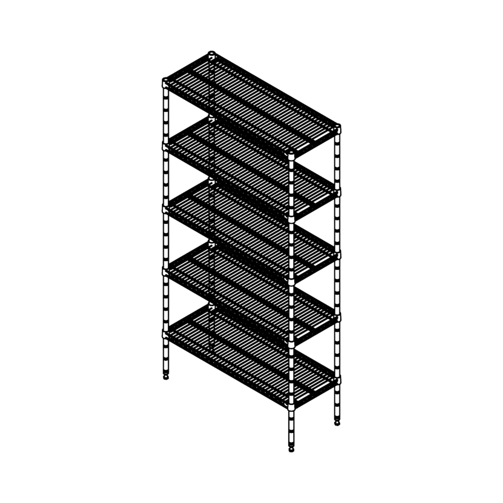 Storage Shelving Units - 355mm Depth Shelving - 5 Tier Shelf