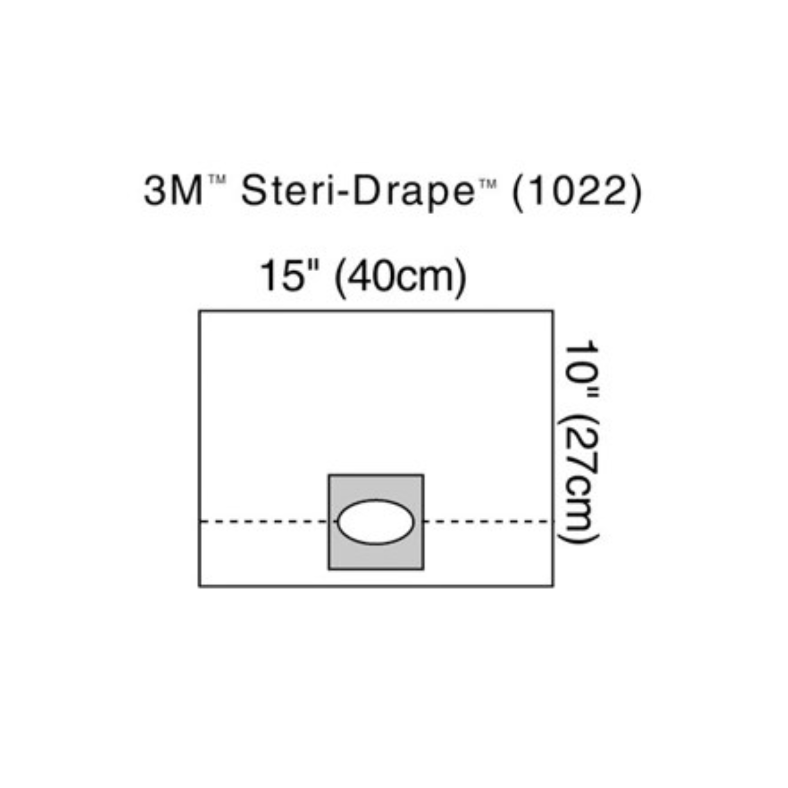 3M™ Steri-Drape™ Refractive Drape- 40 x 27 cm, Box of 20