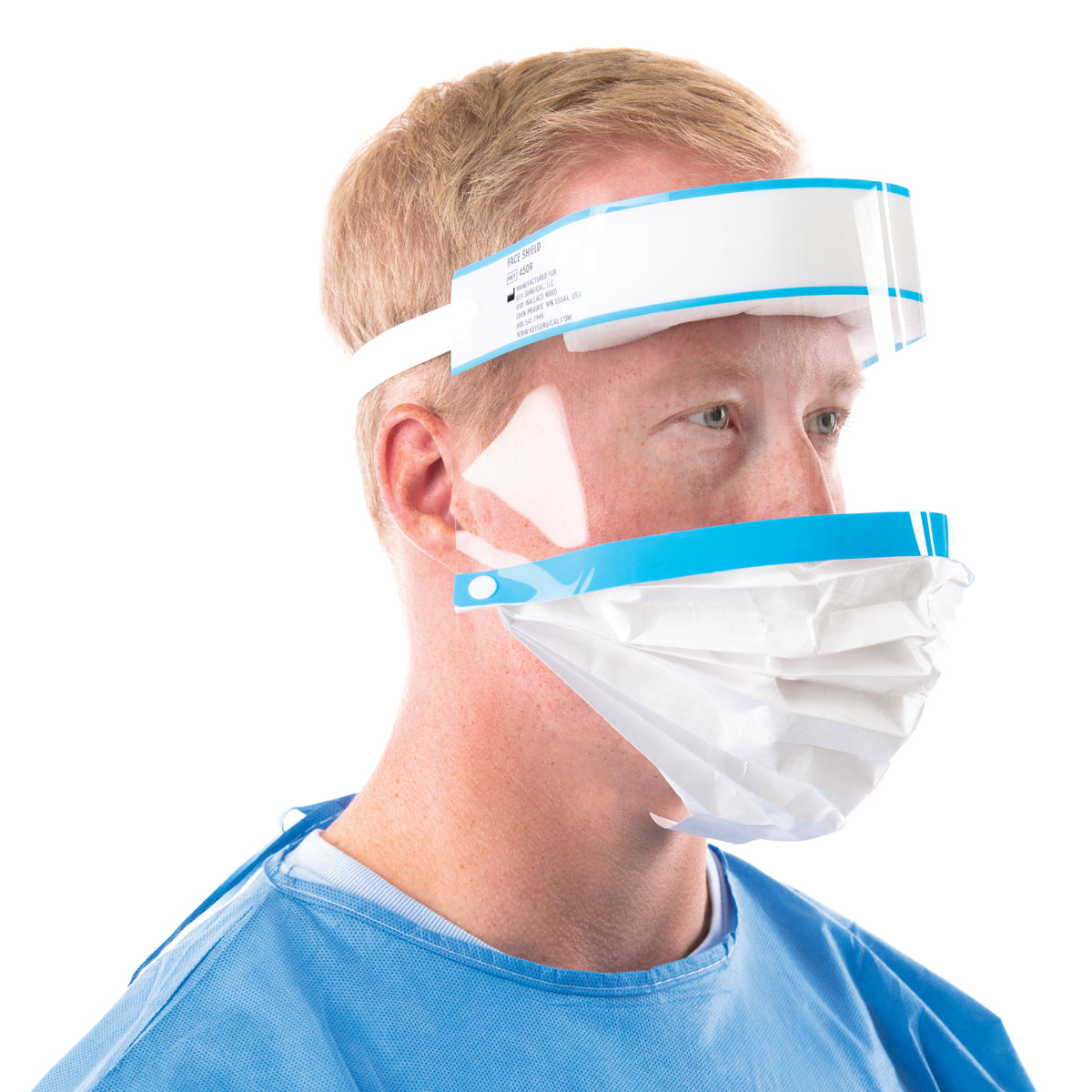 Full Face Shield with Splash Guard - 24/PK