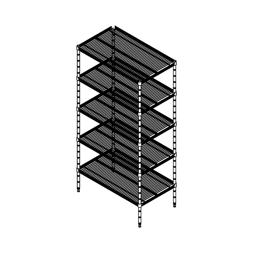Storage Shelving Units - 533mm Depth Shelving - 5 Tier Shelf
