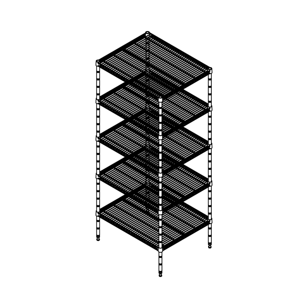 Storage Shelving Units - 610mm Depth Shelving - 5 Tier Shelf