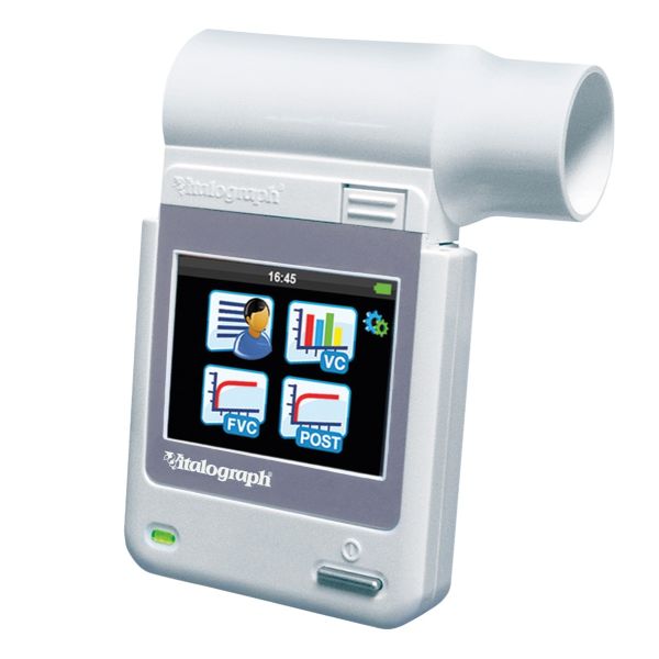 Vitalograph MICRO USB, with touch screen & Fleisch Pneumotach, print to PC  using Reports PDF software included - Hand held Spirometer