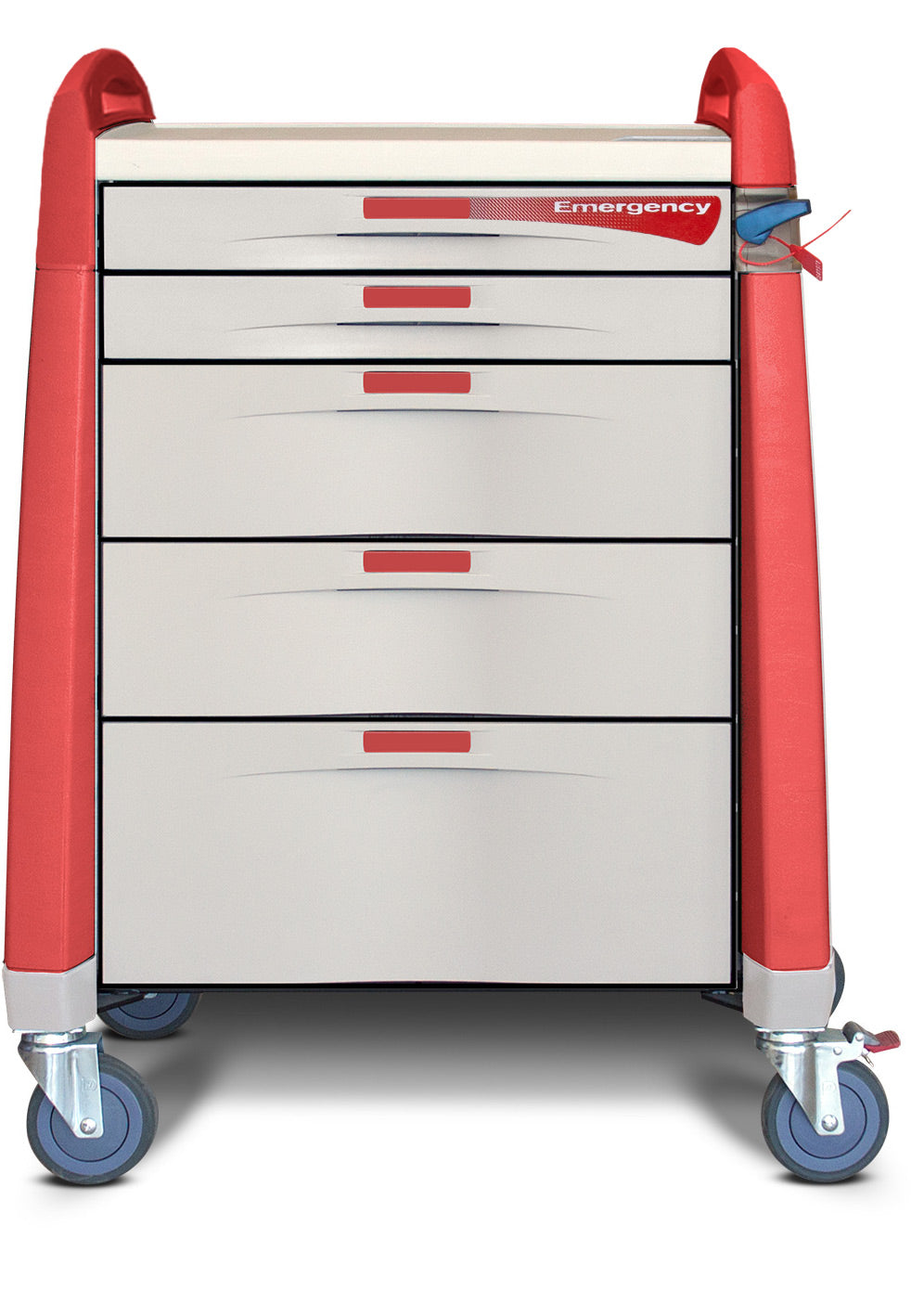 AVALO EMERGENCY CART- MEDIC RED - 9 HIGH