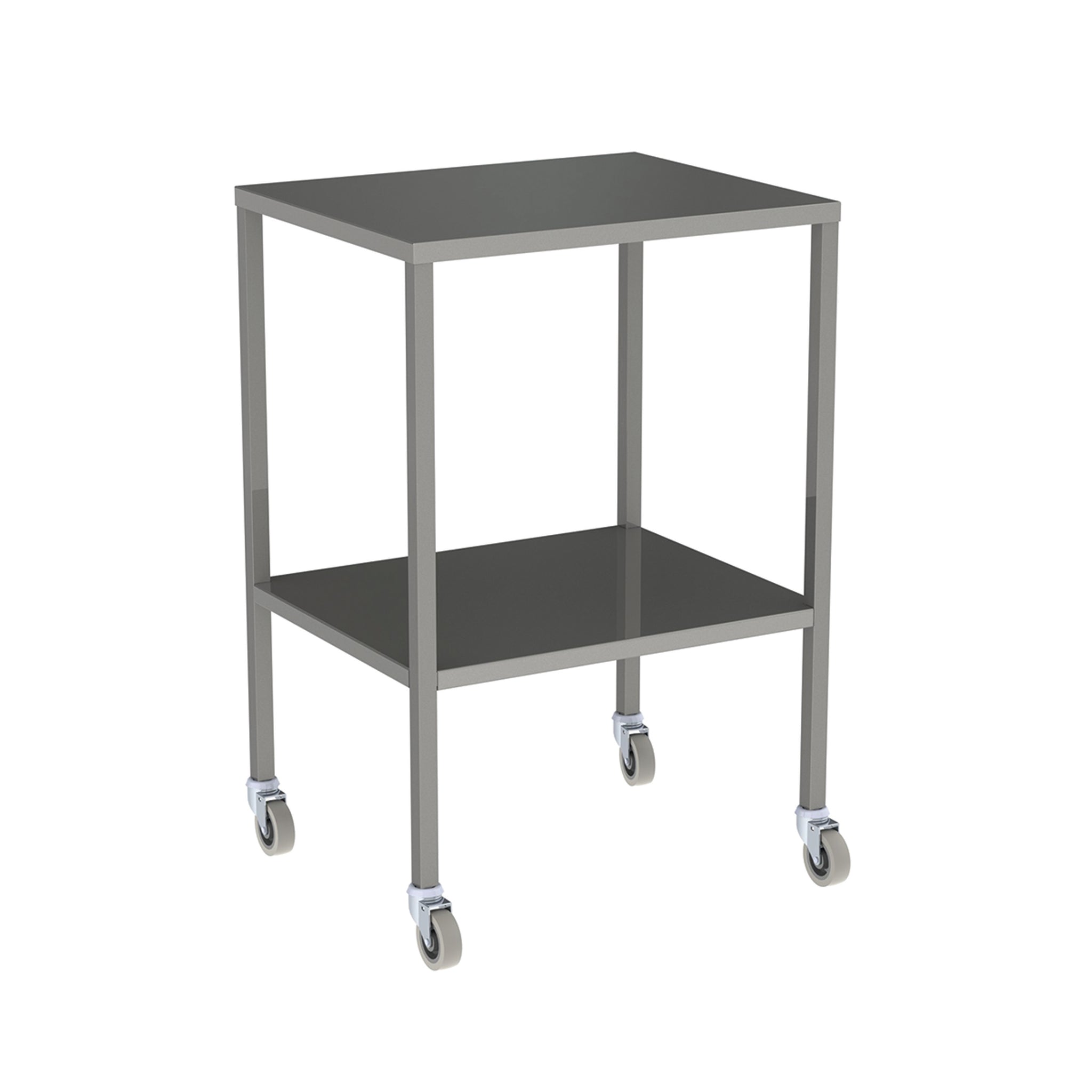 DRESSING TROLLEY-600X490X900MM NO RAIL  S/S  2BR  SCDR