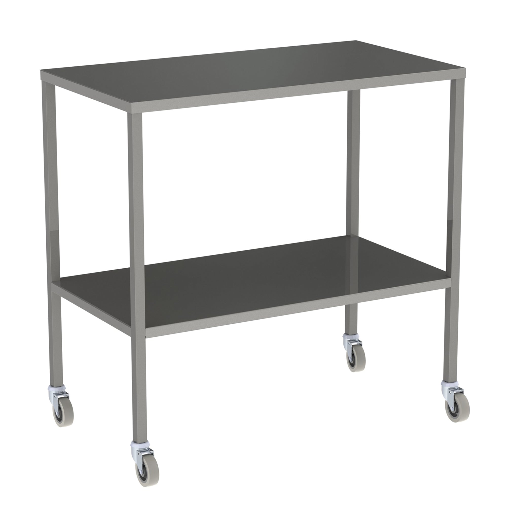 DRESSING TROLLEY-750X490X900MM NO RAIL  S/S  2BR  SCDR