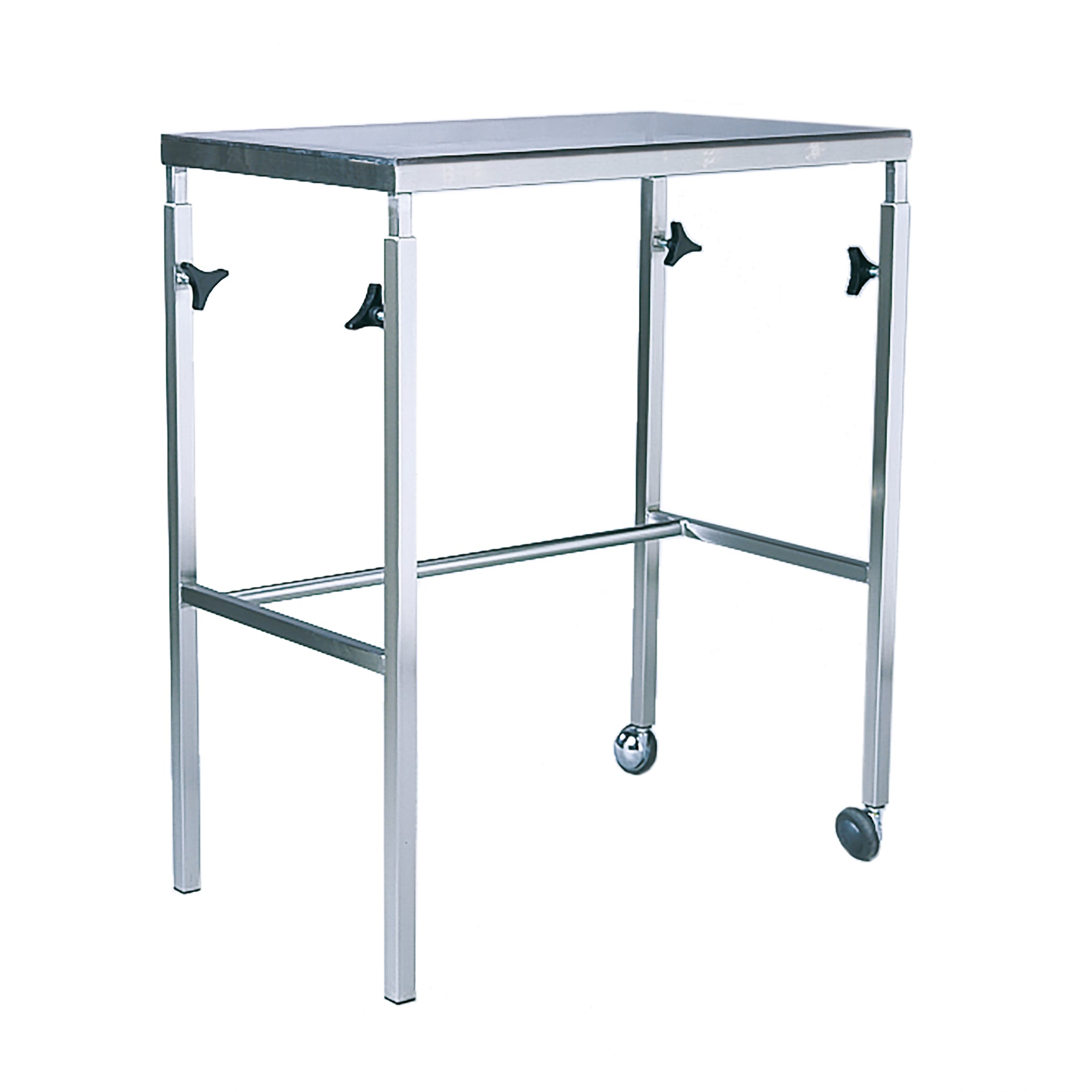 ARM TABLE ADJUSTABLE HEIGHT - 750 X 490 - HEIGHT RANGE 740-1140 - S/S - FRAME ONLY