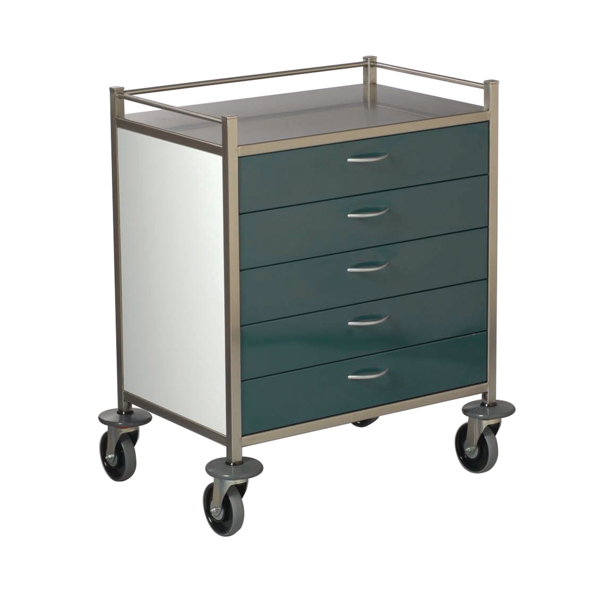 EQUIPT TROLLEY-750X490X900MM 5 DRW  125MMCAST (2BR)  SCDR