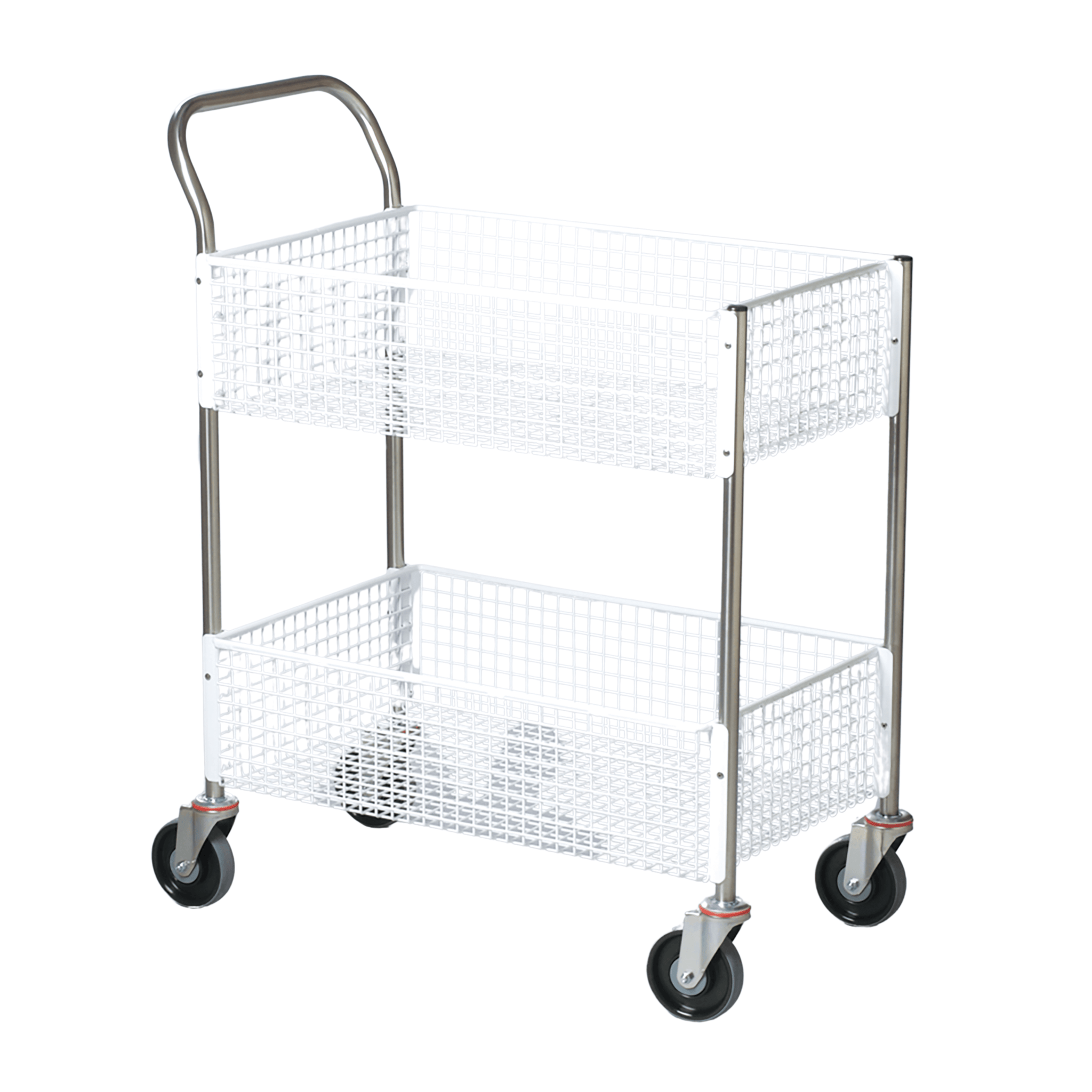 USE AX205--NC-KIT - FIXED BASKET TROLLEY- NYLON COATED, 750 X 490 X 900 MM