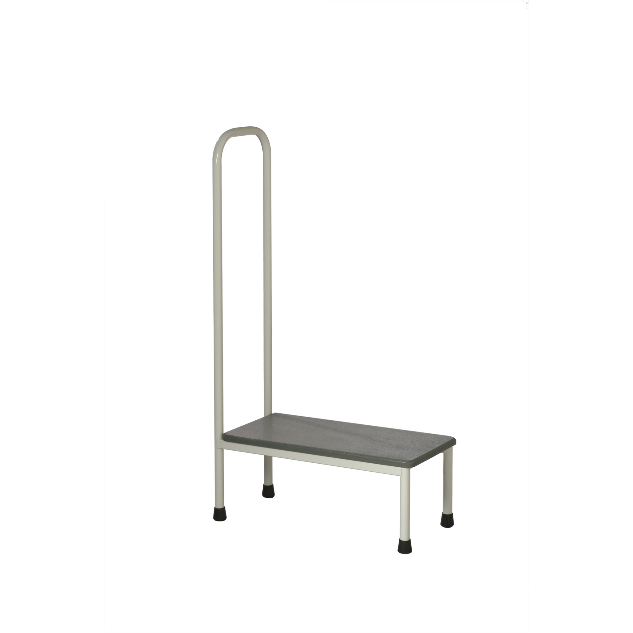 STOOL ONE STEP - EPOXY COATED - WITH HAND RAIL