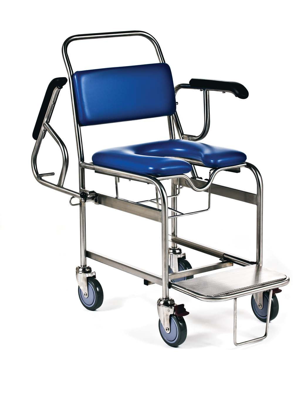 (USE AX432-KIT) SHOWER CHAIR - FRAME, ARMREST AND CASTORS ONLY - 125KG'S