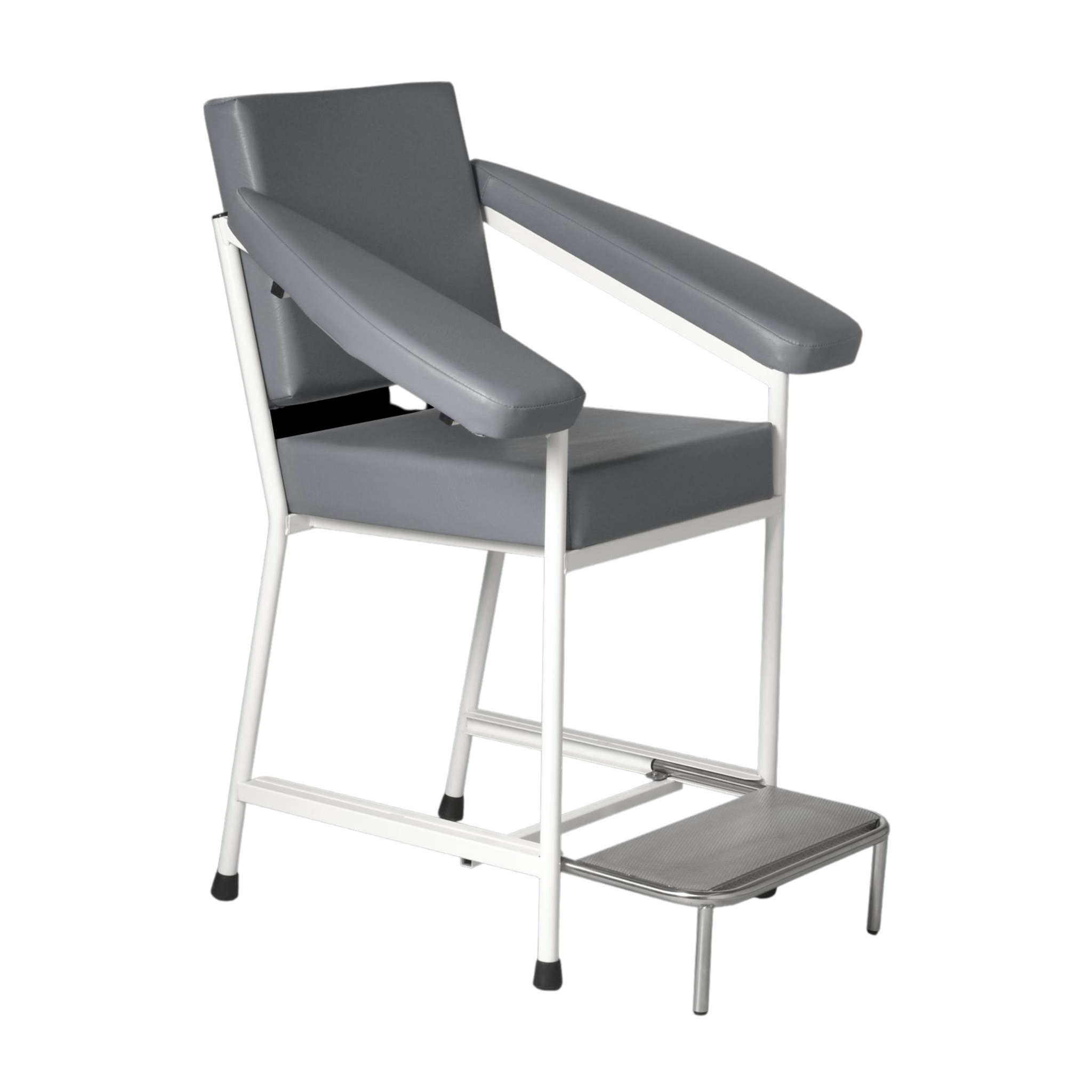 BLOOD COLLECTION CHAIR - GREY - SLIDING FOOTREST