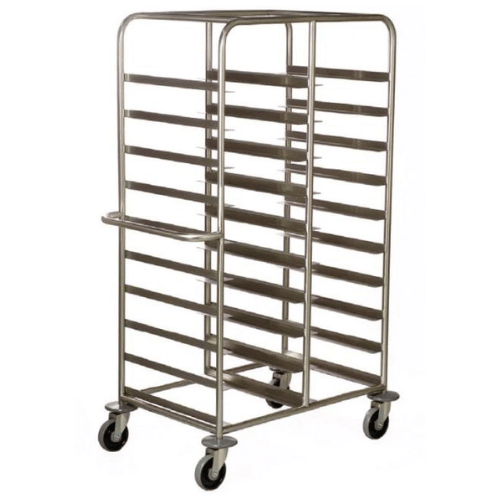 Light Weight Tray Trolley, Stainless Steel - 1 x 10