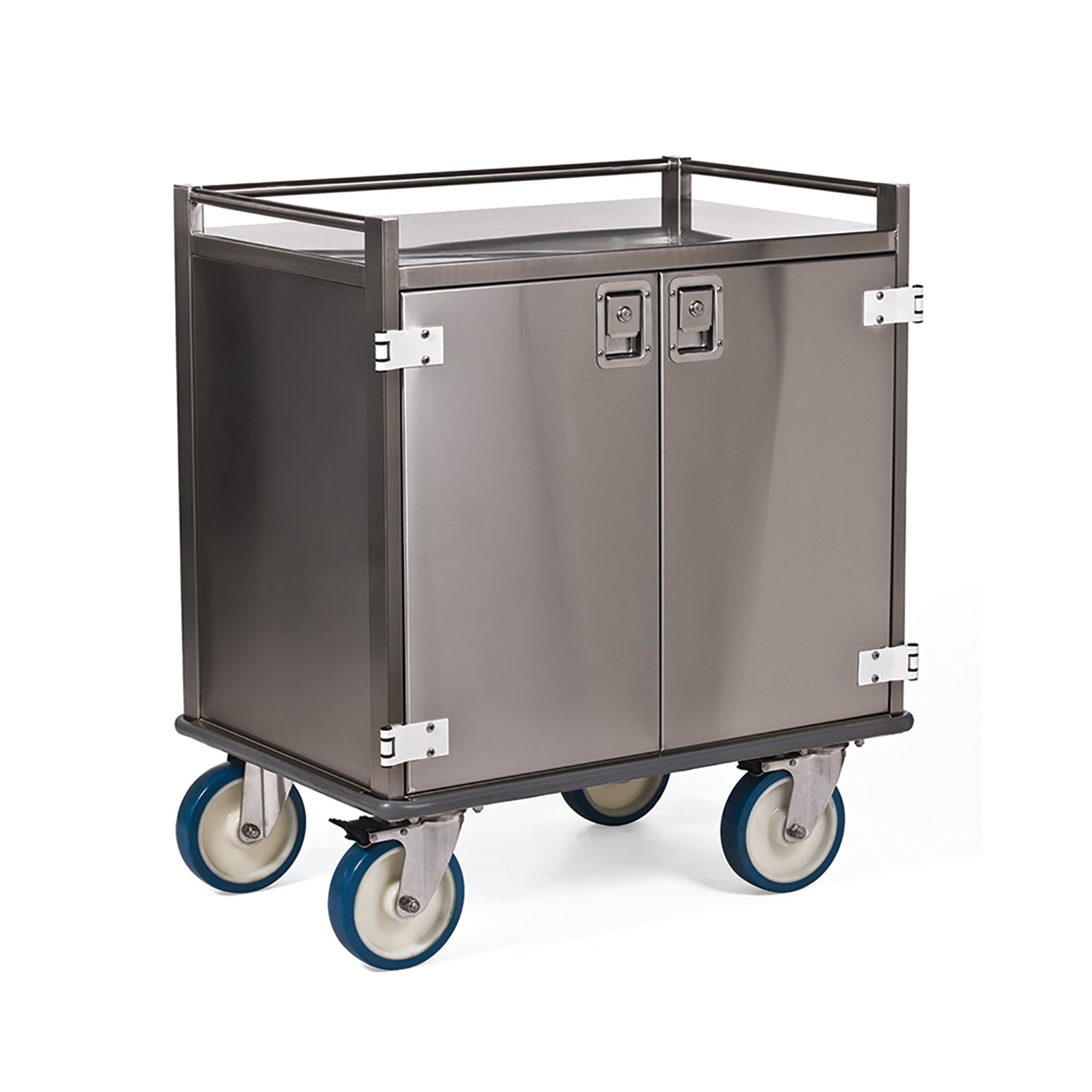 CASE CART - 900X600X1040 - STAINLESS STEEL - ENCLOSED - 2 X HINGED DOORS -