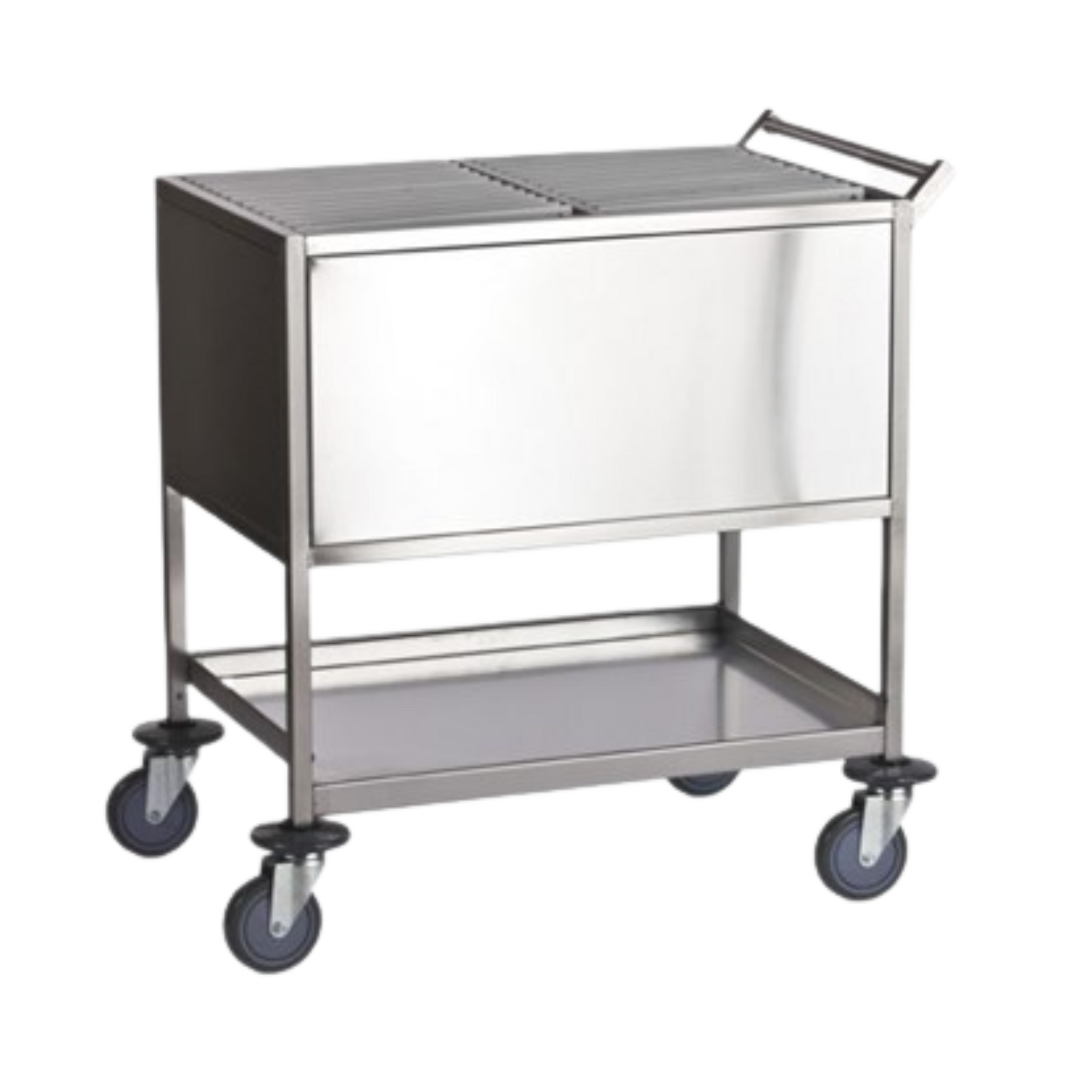 CHART TROLLEY - 1170 X 530 X 900MM STAINLESS STEEL CONSTRUCTION 125 CASTORS