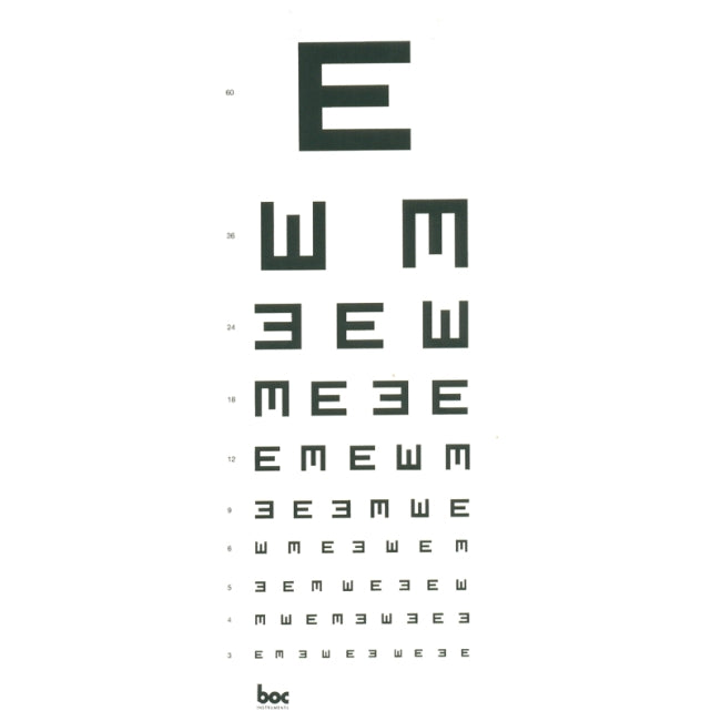 EYE CHART DIRECT 3M E'S 3M
