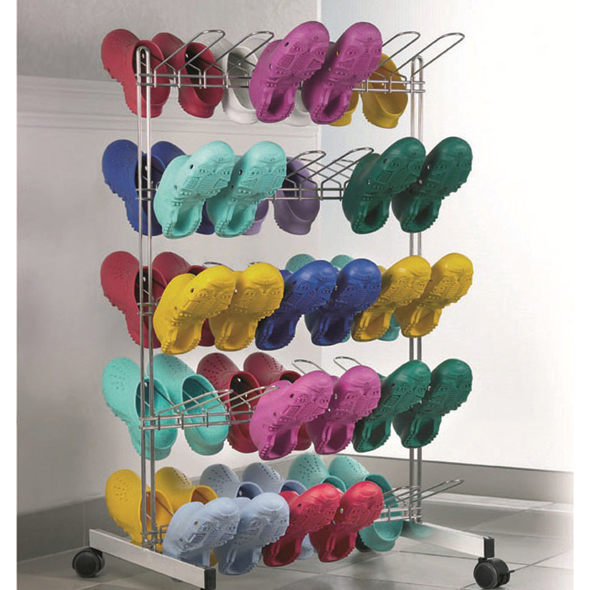 Wheeled Clog Rack - 1/EA