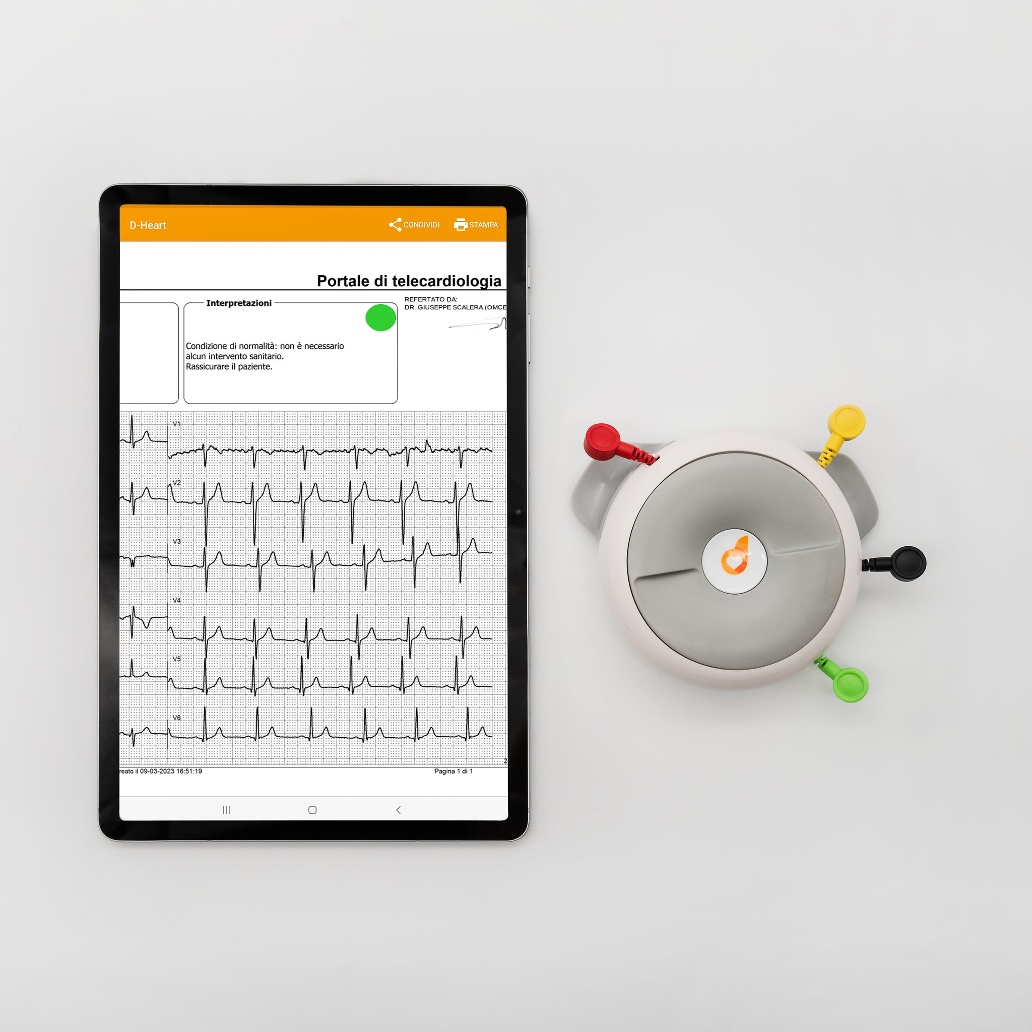 D-Heart Smartphone ECG Device
