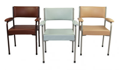 LOW BACK SUPPORT - KINGSTON ERGO DAY CHAIR (GREY/BLUE)