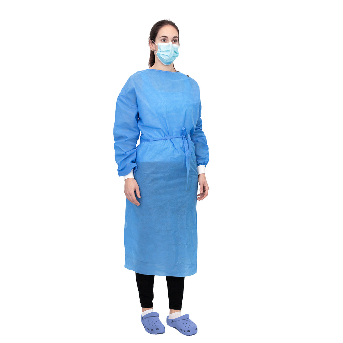 Examination Gown - Blue, Large, 125 X 155 CM