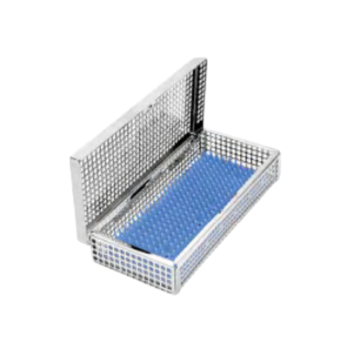 Basket With Blue Silicone Mat - 188 x 86 x 32 MM