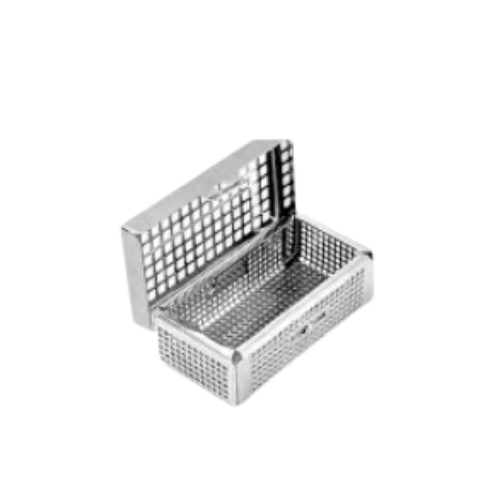 Wire Basket Without Silicone Fixation Systems, Bottom 2 MM, Lid 4 MM Perforation - 86 x 46 x 28 MM