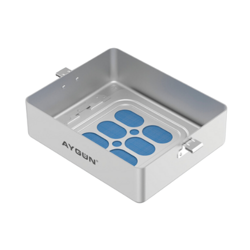 1/2 Half Size Plasma Dental Low Temperature Sterilization Container - Perforated, 227 x 162 x 57 MM