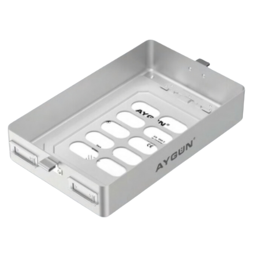 Dental Sterilization Container - Perforated, 320 x 186 x 43 MM