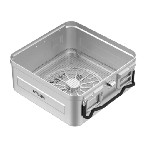 1/2 Half Size Window Sterilization Container - With Wire Base, 310 x 272 x 197 MM