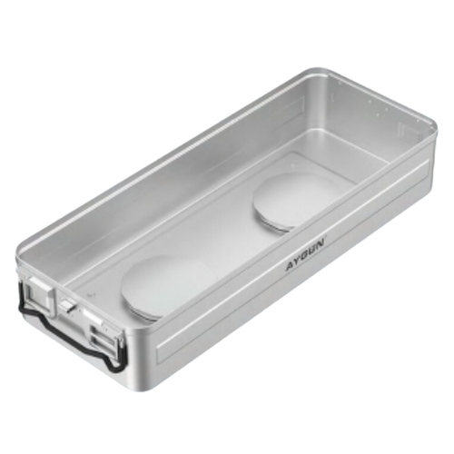 Extra Long Size B3 Barrier BIO-STOP Aluminium System Sterilization Container - With System, 725 x 275 x 145 MM