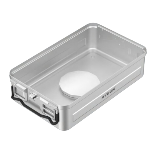 3/4 Quarter Size B3 Barrier BIO-STOP Aluminium System Sterilization Container - With System, 475 x 272 x 110 MM