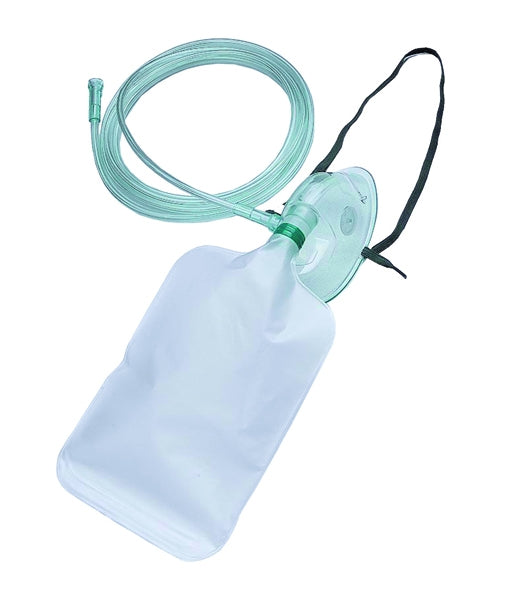 High Oxygen Mask with Tube & Resuscitator - Adult