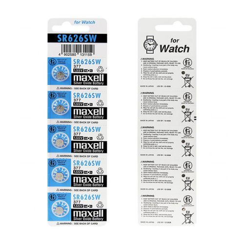 SR626SW-BP5 MAXELL SILVER BATTERY FOR NURSES WATCH
