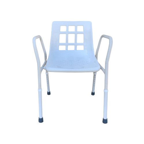 HEIGHT ADJUSTABLE SHOWER CHAIR - INSTITUTIONAL 160 KG