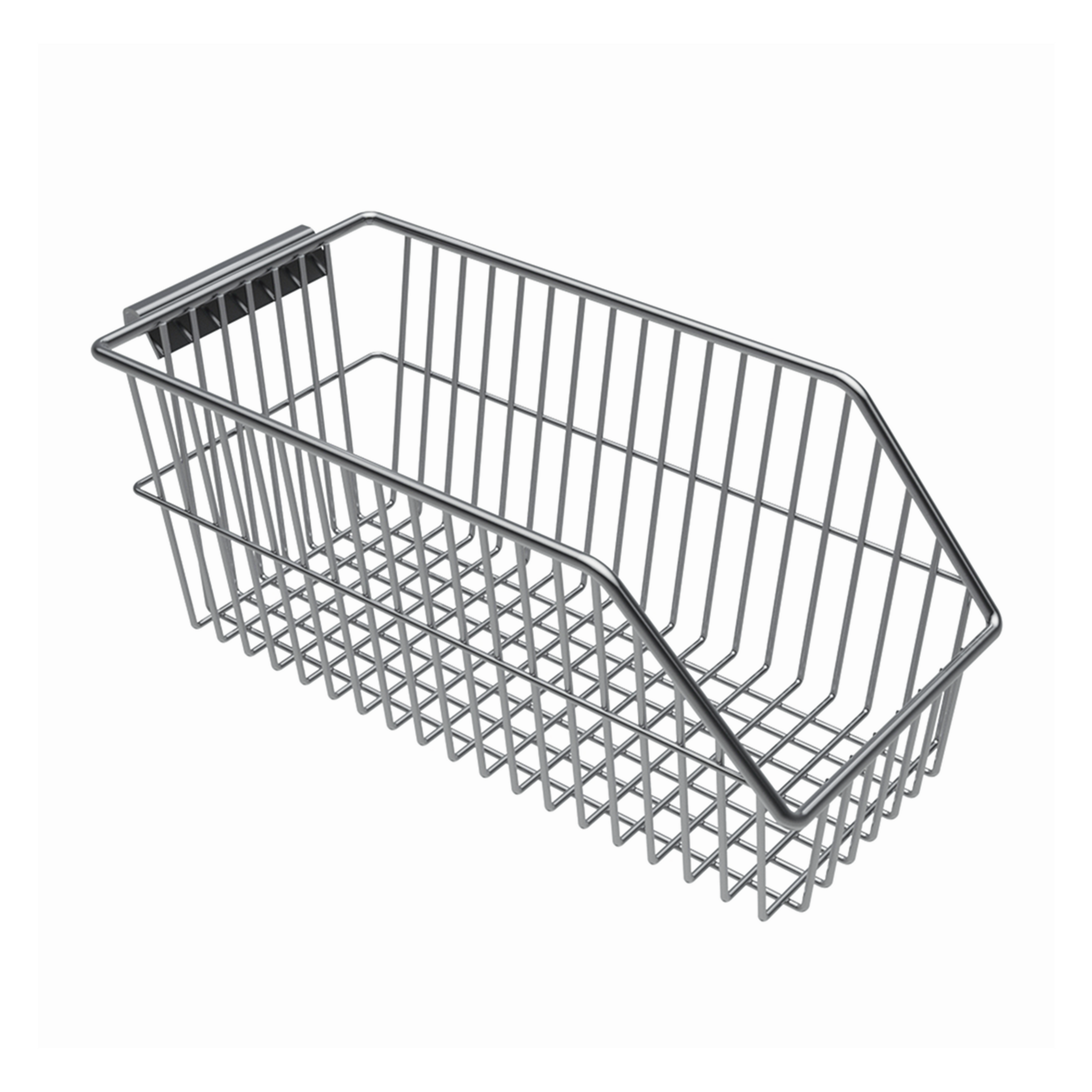 Rapini Nickel Chrome Close Mesh Basket - 105 X 190 X 85 MM